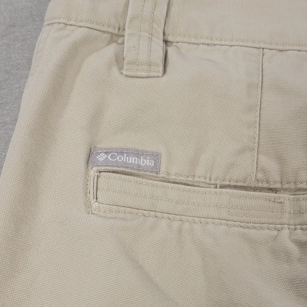 Columbia Cotton Canvas Utility‎ Shorts Men's 42 Regular Fit Hiking Khaki Tan